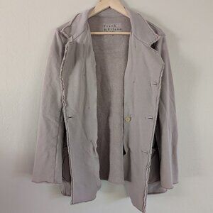 Frank & Eileen Belfast Sweatshirt Peacoat M Toasted 100% Cotton Jacket $348